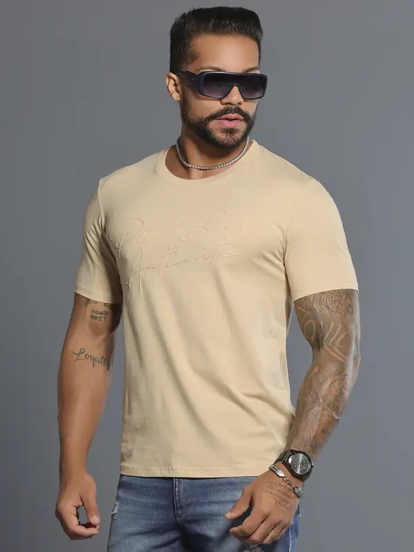 Camiseta Gola O Autêntica e Casual com Logomania Pit Bull Jeans