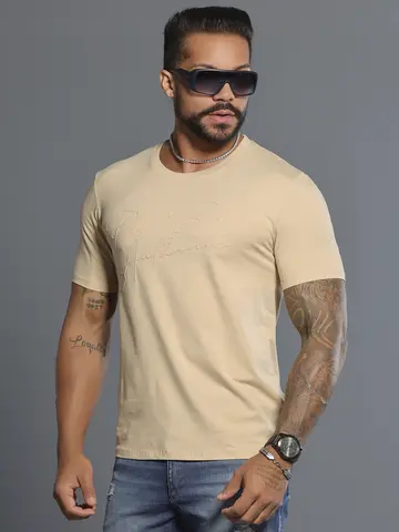 Camiseta Gola O Autêntica e Casual com Logomania Pit Bull Jeans