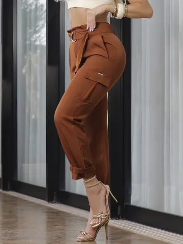 CALÇA ALFAIATARIA COM CINTO MODERNA E ELEGANTE EMPÓRIO PIT BULL