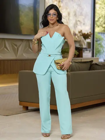 Conjunto Calça e Blusa Sofisticada e Delicada Empório Pit Bull
