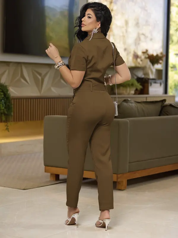 CONJUNTO CAMISA E CALÇA ELEGANTE COM CINTO EMPÓRIO PIT BULL