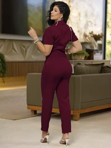 CONJUNTO CAMISA E CALÇA ELEGANTE COM CINTO EMPÓRIO PIT BULL