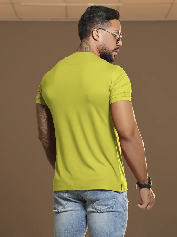 Camiseta Masculina Gola O Sofisticada e Casual Pit Bull Jeans
