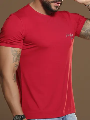 Camiseta Masculina Gola O Sofisticada e Casual Pit Bull Jeans