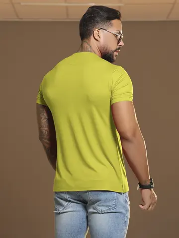 Camiseta Masculina Gola O Sofisticada e Casual Pit Bull Jeans