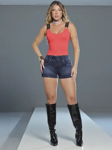 Blusa Sexy Sofisticada com Alças e Elástico Personalizado Pit Bull Jeans