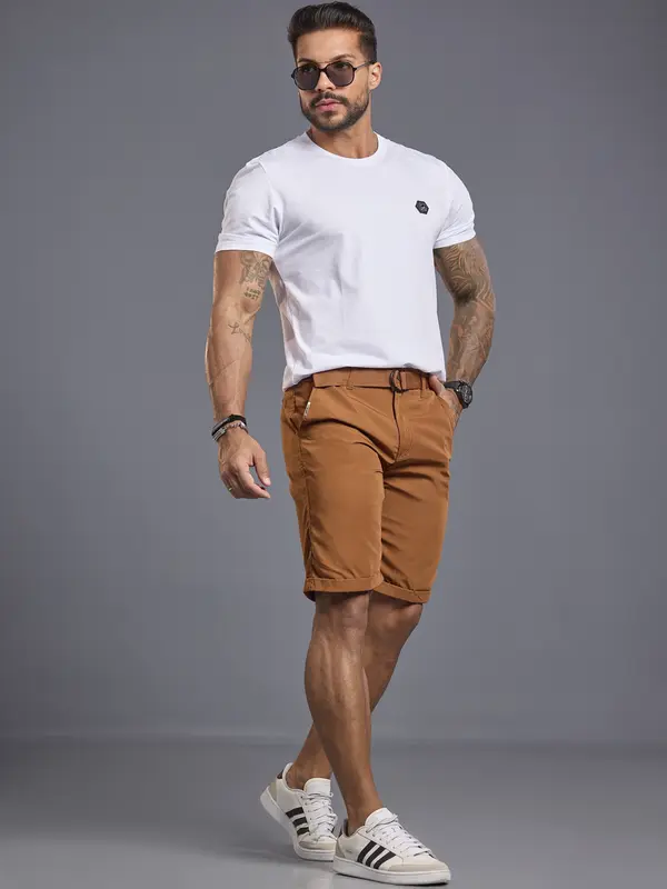 Bermuda Masculina com Cinto Casual e Versátil Pit Bull Jeans