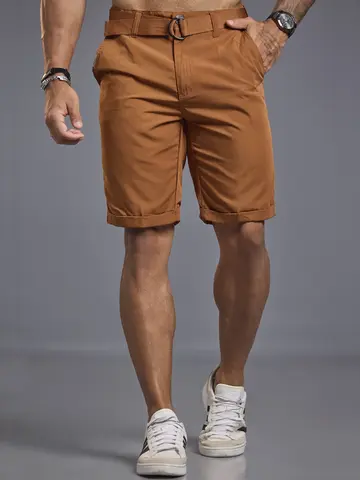 Bermuda Masculina com Cinto Casual e Versátil Pit Bull Jeans