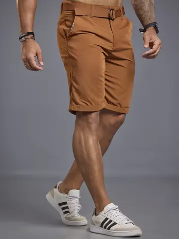 Bermuda Masculina com Cinto Casual e Versátil Pit Bull Jeans
