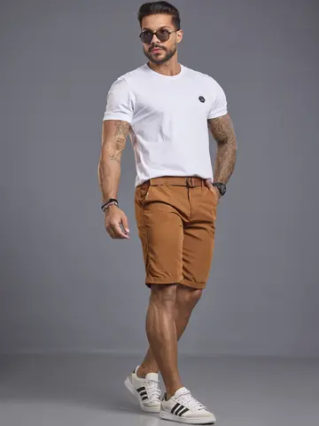 Bermuda Masculina com Cinto Casual e Versátil Pit Bull Jeans