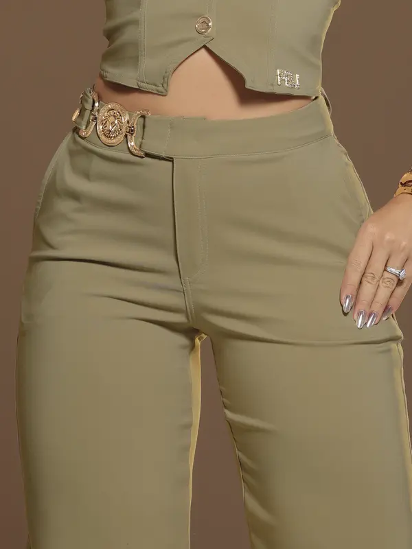 Calça Pantalona Alfaiataria Pit Bull Jeans Elegante e Sofisticada