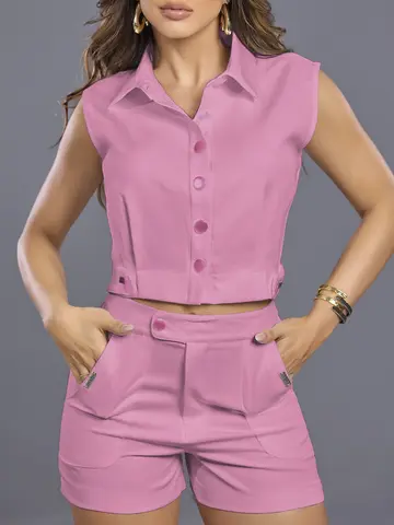 Conjunto Short e Camisa Elegante Empório Pit Bull Confortável e Refinado
