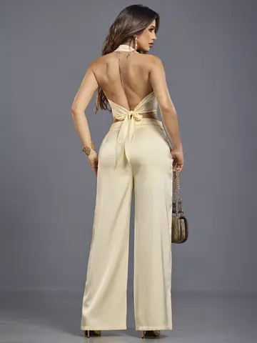 Conjunto Calça e Cropped Empório Pit Bull Sofisticado e Refinado