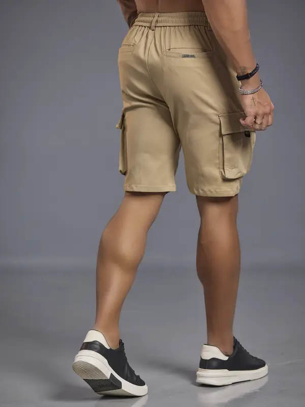 Bermuda Masculina Pit Bull Jeans Estilosa com Cordão e Bolsos Cargo