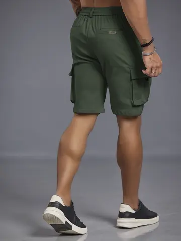 Bermuda Masculina Pit Bull Jeans Estilosa com Cordão e Bolsos Cargo