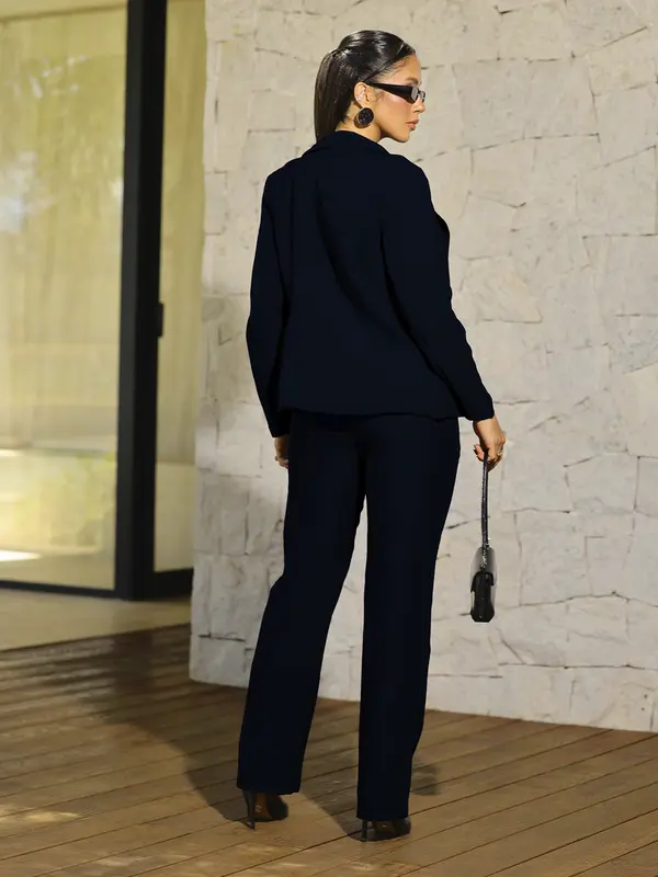 Conjunto Calça e Blazer Elegante e Refinado com Modelagem Confortável Empório Pit Bull