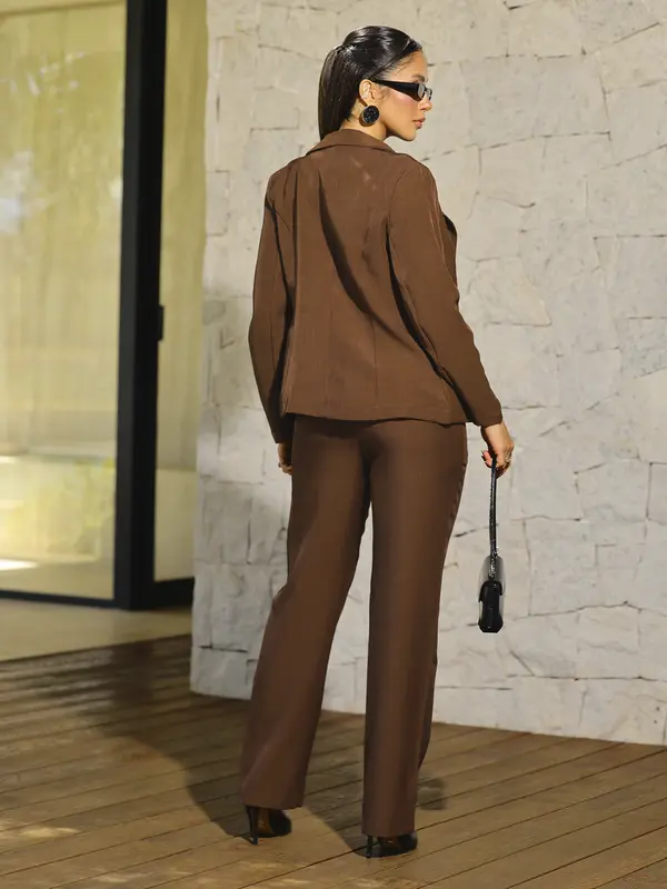 Conjunto Calça e Blazer Elegante e Refinado com Modelagem Confortável Empório Pit Bull