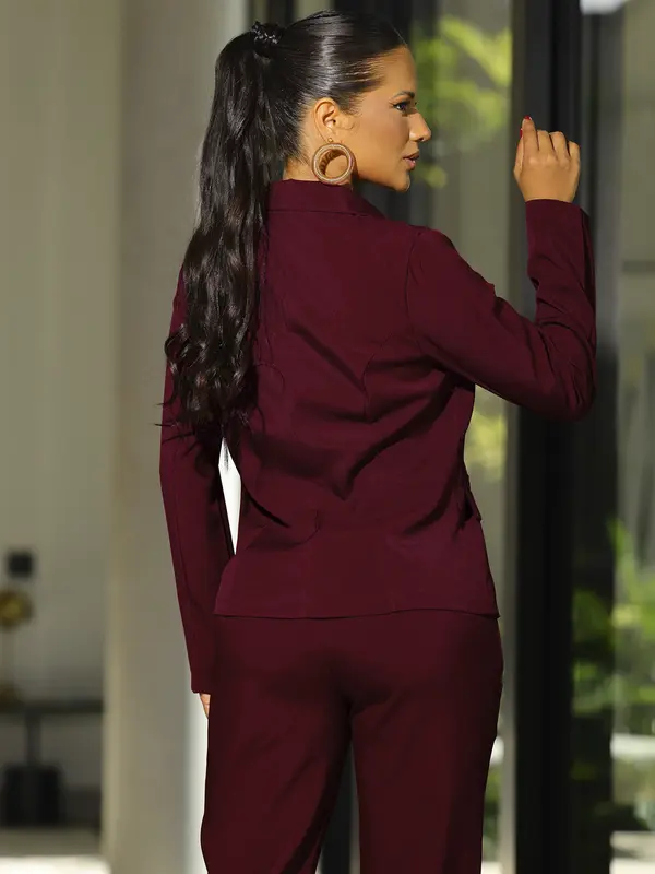 Conjunto Calça e Blazer Elegante e Refinado com Modelagem Confortável Empório Pit Bull
