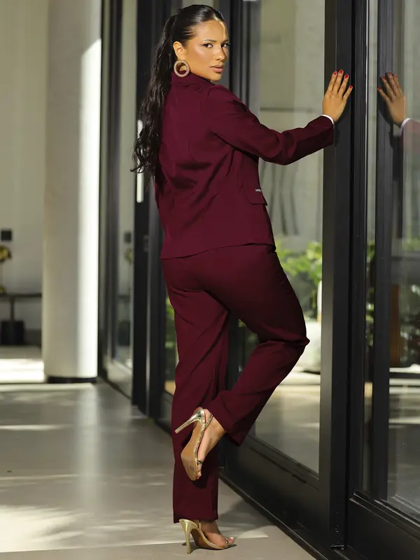 Conjunto Calça e Blazer Elegante e Refinado com Modelagem Confortável Empório Pit Bull