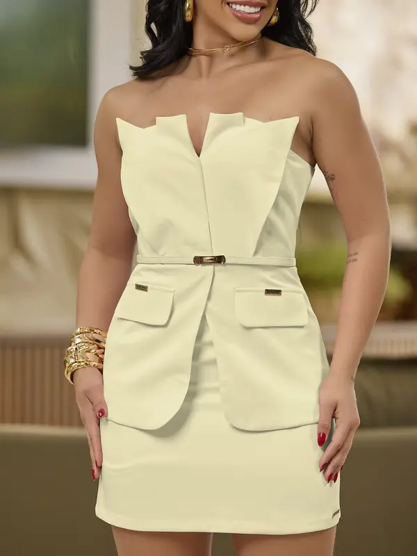 Conjunto Saia e Blusa Estilosa e Elegante com Modelagem Ajustada Empório Pit Bull