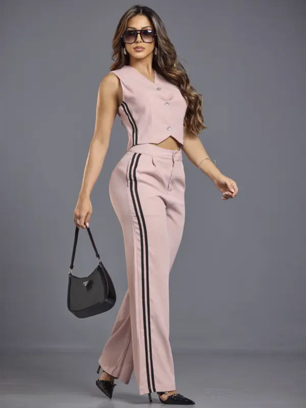 Conjunto Calça e Colete com Alfaiataria Elegante e Sofisticado Empório Pit Bull