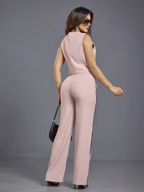 Conjunto Calça e Colete com Alfaiataria Elegante e Sofisticado Empório Pit Bull