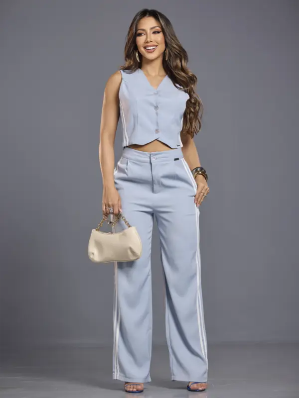Conjunto Calça e Colete com Alfaiataria Elegante e Sofisticado Empório Pit Bull