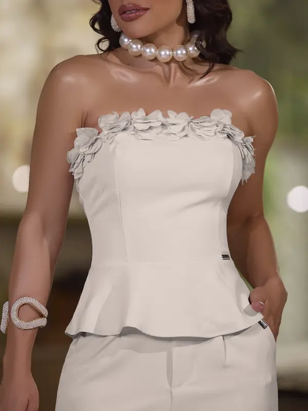 Conjunto Calça e Blusa Elegante Empório Pit Bull com Modelagem Elegante e Casual