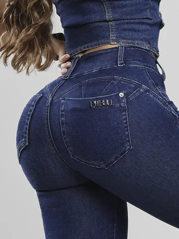 Calça Skinny Modeladora Lavado Escuro Pit Bull Jeans Estilosa