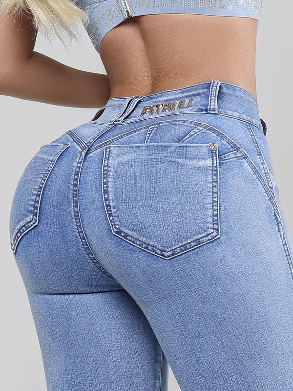 Calça Skinny Confortável e Elegante com Lavado Claro Pit Bull Jeans
