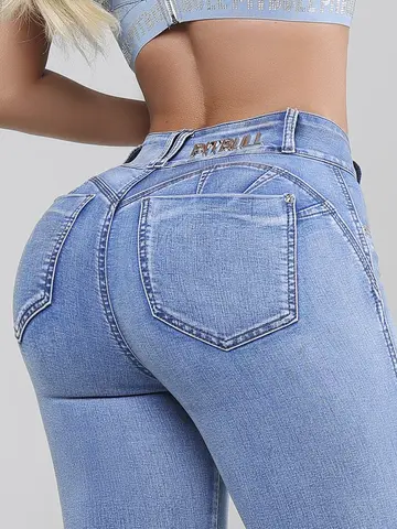 Calça Skinny Confortável e Elegante com Lavado Claro Pit Bull Jeans