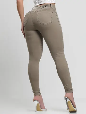Calça Skinny Feminina Color Casual e Estilosa Pit Bull Jeans