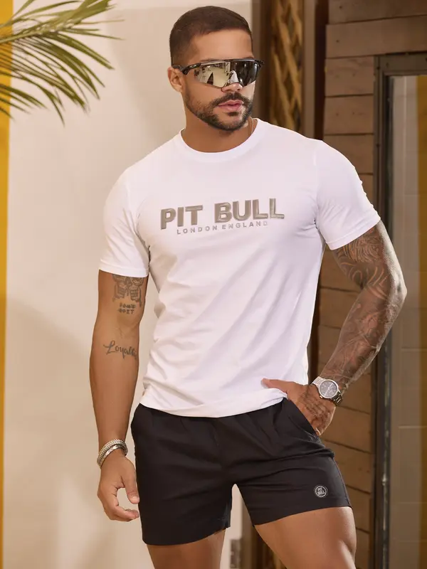 Bermuda Masculina Pit Bull Jeans Luxo Confortável e Casual com Amarração