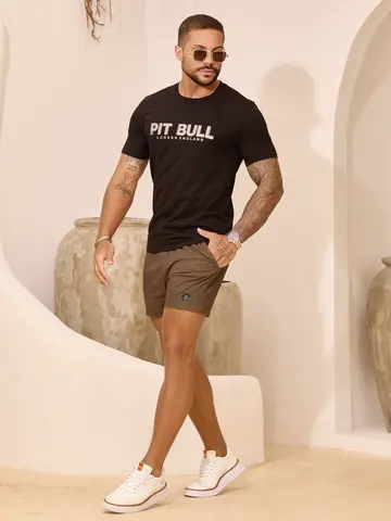 Bermuda Masculina Pit Bull Jeans Luxo Confortável e Casual com Amarração