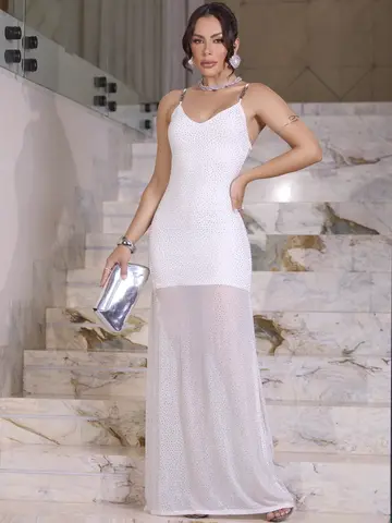 Vestido Longo Conceito Elegante e Refinado com Detalhes Únicos Pit Bull Jeans Luxo