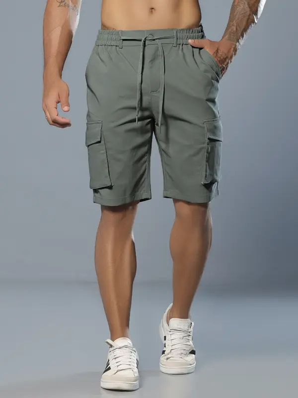 Bermuda Masculina Confortável e Casual com Bolsos Cargo Pit Bull Jeans Luxo