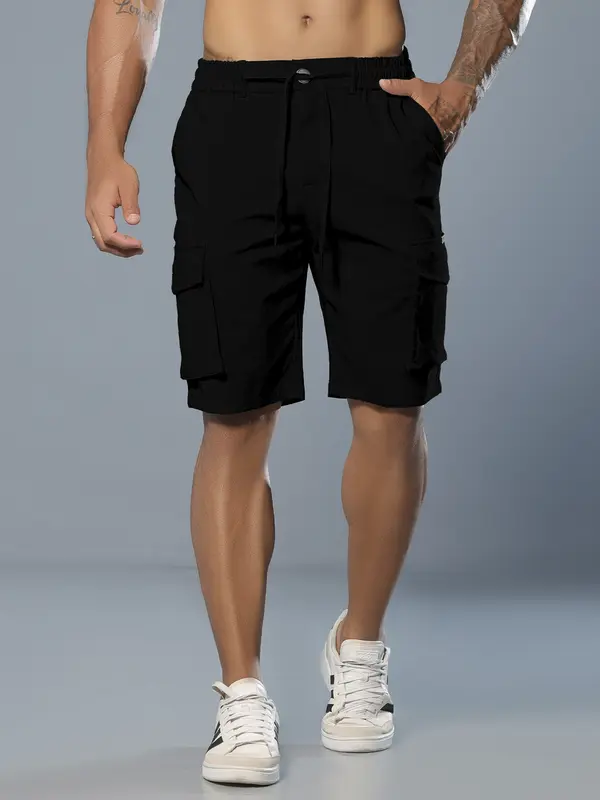 Bermuda Masculina Confortável e Casual com Bolsos Cargo Pit Bull Jeans Luxo
