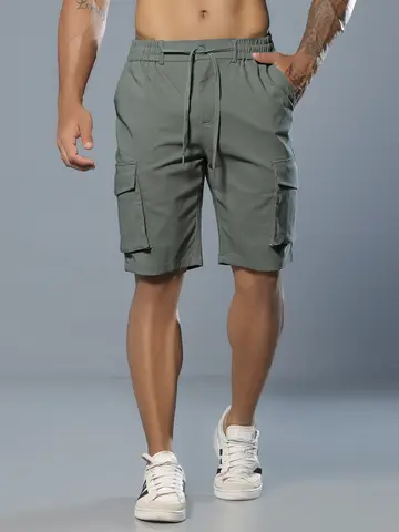 Bermuda Masculina Confortável e Casual com Bolsos Cargo Pit Bull Jeans Luxo