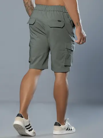 Bermuda Masculina Confortável e Casual com Bolsos Cargo Pit Bull Jeans Luxo