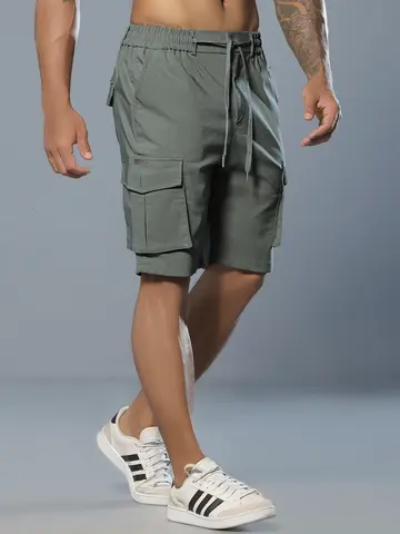 Bermuda Masculina Confortável e Casual com Bolsos Cargo Pit Bull Jeans Luxo