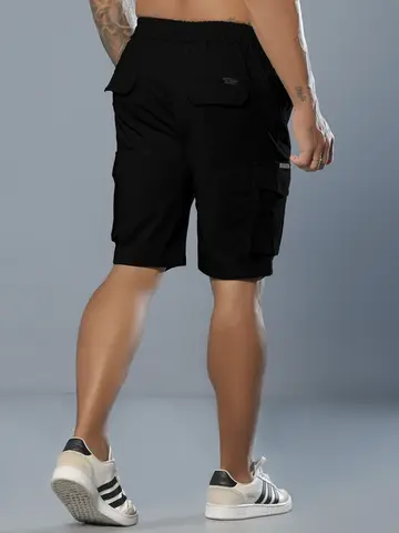 Bermuda Masculina Confortável e Casual com Bolsos Cargo Pit Bull Jeans Luxo