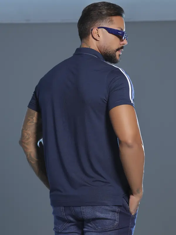Polo Masculina Autêntica e Elegante com Logomania em Relevo Pit Bull Jeans Luxo