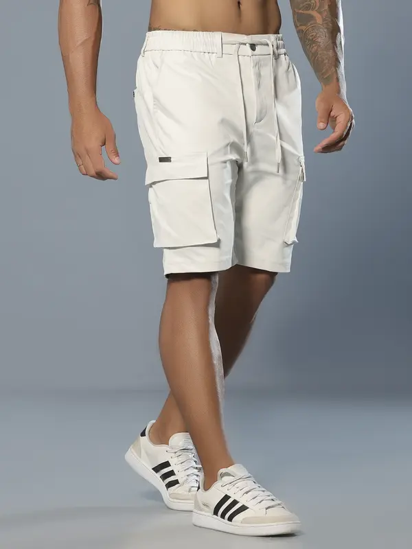 Bermuda Masculina Pit Bull Jeans Casual com Amarração e Bolsos Cargo