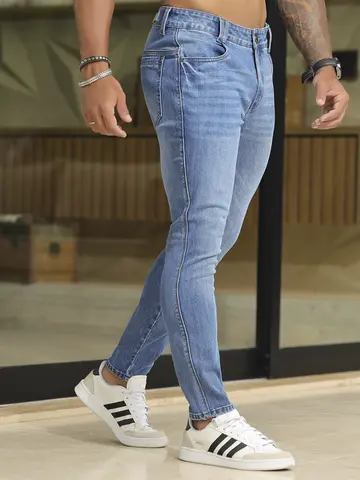 Calça Masculina Confortável e Casual com Lavado Médio Pit Bull Jeans