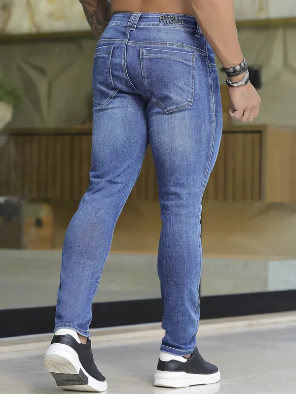 Calça Masculina Casual e Sofisticada Pit Bull Jeans com Caimento Moderno