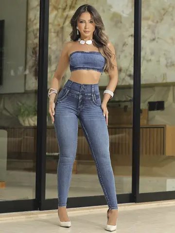 Calça Cintura Perfeita Modeladora e Sofisticada Pit Bull Jeans Premium