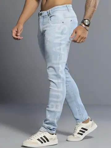 Calça Masculina Confortável e Versátil com Logomania Lateral Pit Bull Jeans Luxo
