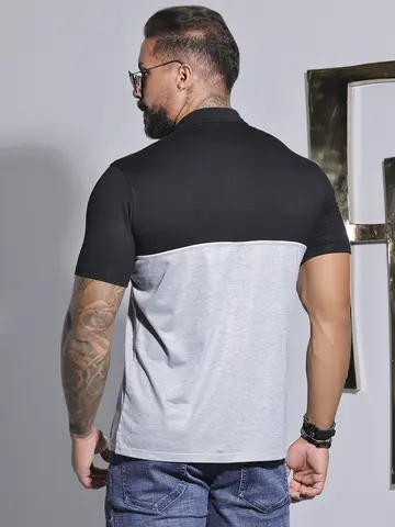 Polo Masculina Estilosa e Casual com Estampa em Relevo Pit Bull Jeans Luxo