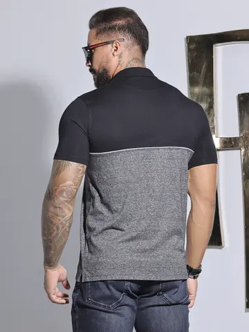 Polo Masculina Estilosa e Casual com Estampa em Relevo Pit Bull Jeans Luxo