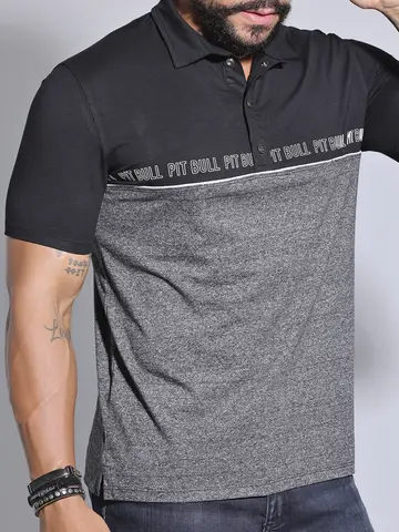 Polo Masculina Estilosa e Casual com Estampa em Relevo Pit Bull Jeans Luxo